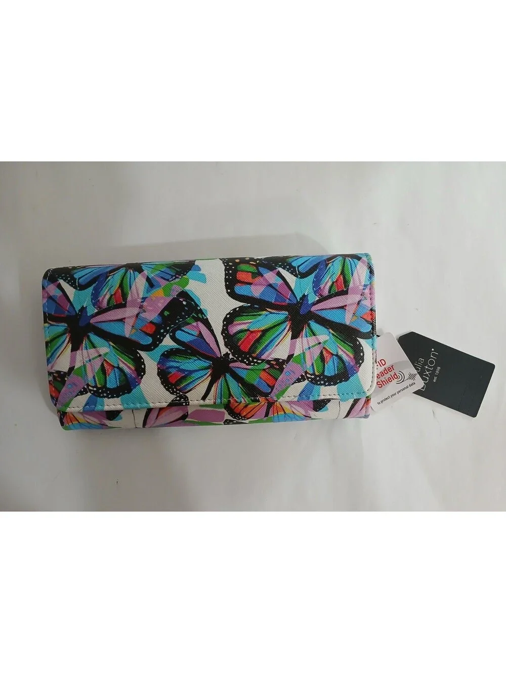 WOMEN'S JULIA BUXTON COLORFUL BUTTERFLY WALLET